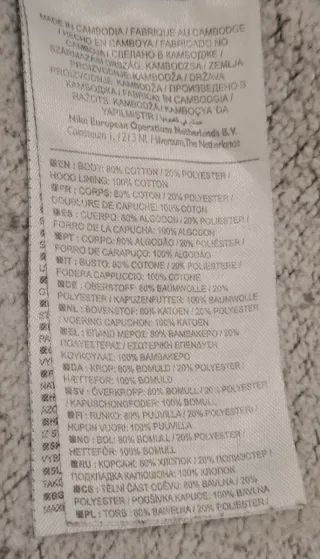 Felpa Nike Uomo Grigia Tg. M Nuova