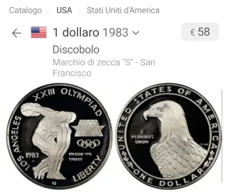 Serie divisionale USA 1983 Olimpiadi Los Angeles