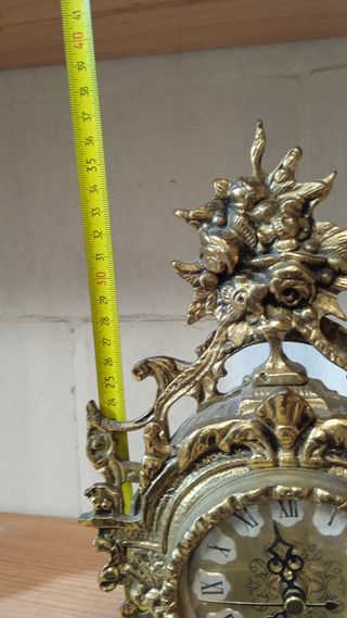 Reloj Sobremesa Bronce Años 80