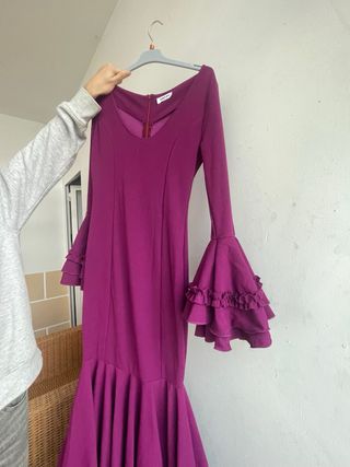 Vestido Flamenco Morado
