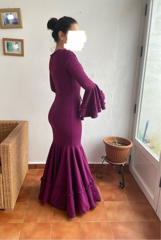 Vestido Flamenco Morado