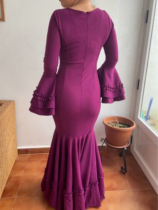 Vestido Flamenco Morado