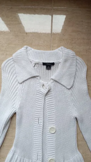 Chaqueta Sfera Algodón Blanca Mujer