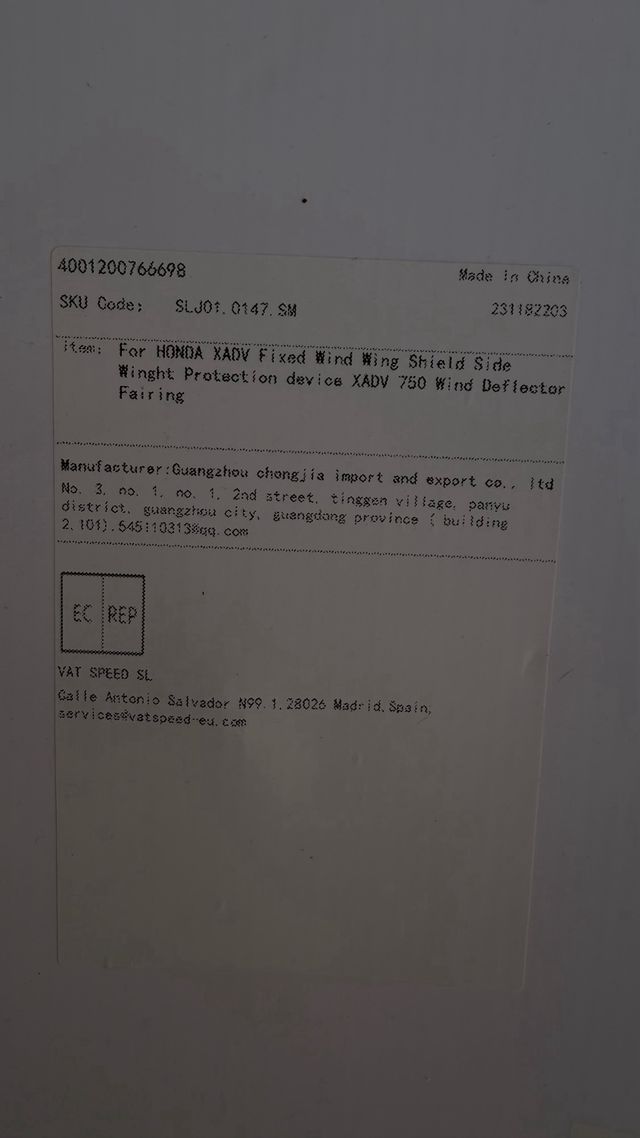 Deflectores Aire Laterales Honda XADV 750 (2025)