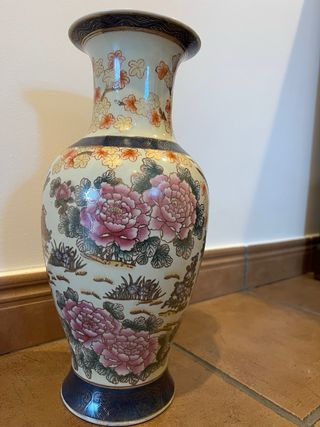 Jarrón Porcelana China Multicolor 40cm