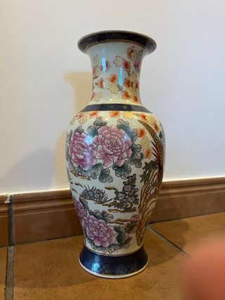 Jarrón Porcelana China Multicolor 40cm