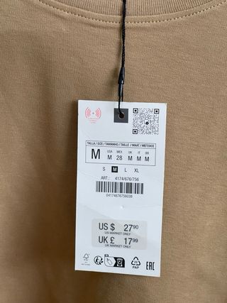 Camisetas Zara Manga Larga Talla M