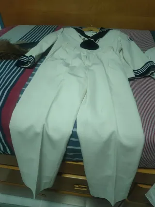 Traje marinero comunión Rios blanco y azul marino