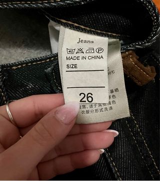 Pantalones vaqueros azul anchos