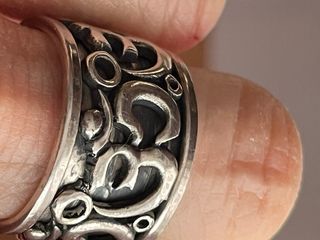 Anillo Plata925 Ohm Gira Antiestrés talla en foto