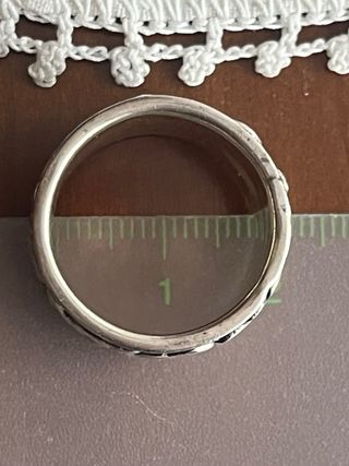 Anillo Plata925 Ohm Gira Antiestrés talla en foto