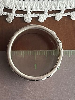 Anillo Plata925 Ohm Gira Antiestrés talla en foto