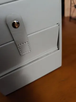 Joyero Seelux Gris con Asa y Cerradura