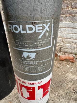 Extintor roldex