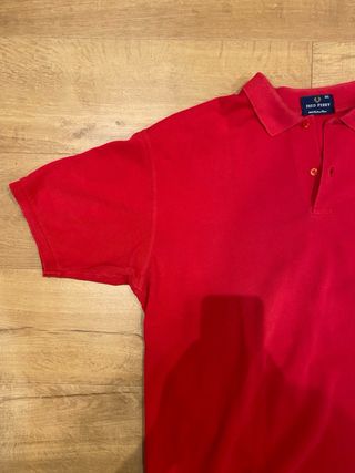 Polo Fred Perry Rojo Logo Laurel Clásico
