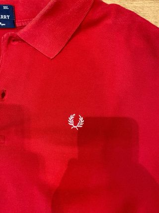 Polo Fred Perry Rojo Logo Laurel Clásico