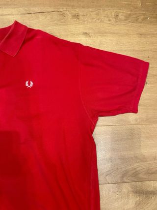 Polo Fred Perry Rojo Logo Laurel Clásico