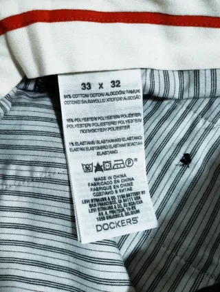 Pantalón pana fina Dockers negro