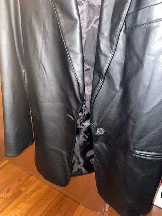 Giacca ecopelle Stradivarius XS