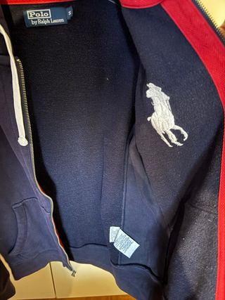 Felpa con cappuccio Ralph Lauren blu