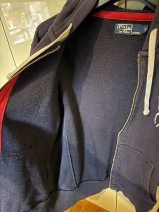 Felpa con cappuccio Ralph Lauren blu