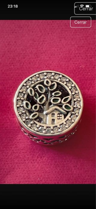 Charm árbol de la vida casa plata