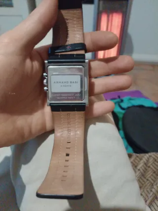 Reloj Armand Basi Cuadrado Negro/Plata