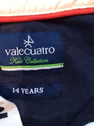 Camiseta Valecuatro Talla 14 Años Azul Marino