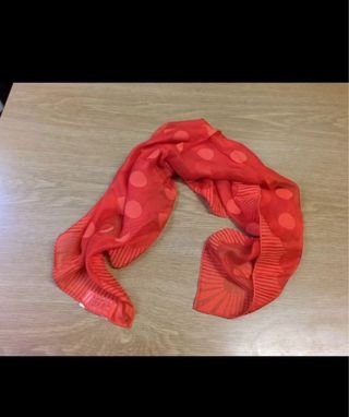 Foulard Moschino Arancione Pois