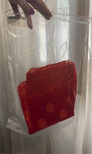 Foulard Moschino Arancione Pois