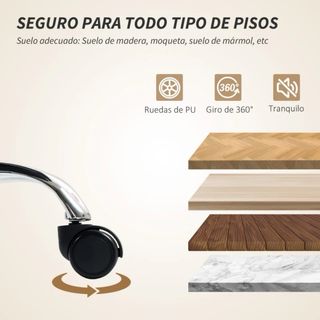 Silla Oficina Reposapiés Reclinable Marrón