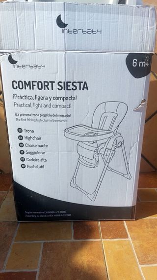 Trona reclinable acolchada para bebés +6m