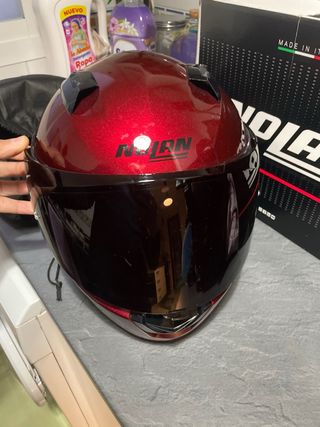 Casco Integral Nolan Rojo talla m