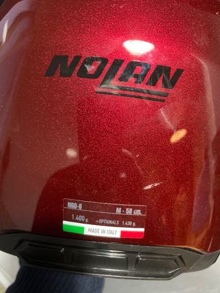 Casco Integral Nolan Rojo talla m