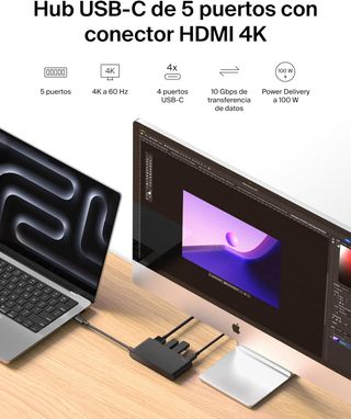 Belkin Hub USB C 5 Puertos HDMI