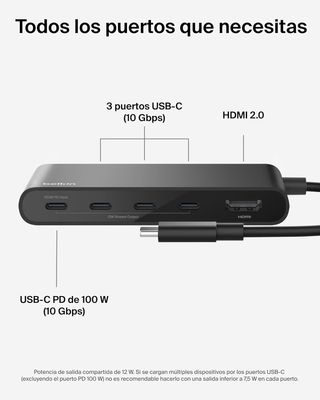 Belkin Hub USB C 5 Puertos HDMI