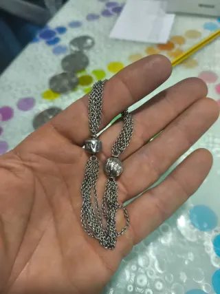 Pulsera Pandora Plata Ley Vintage 20 Años