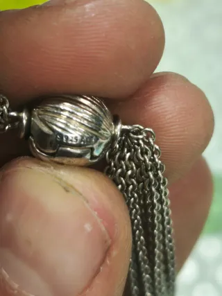 Pulsera Pandora Plata Ley Vintage 20 Años