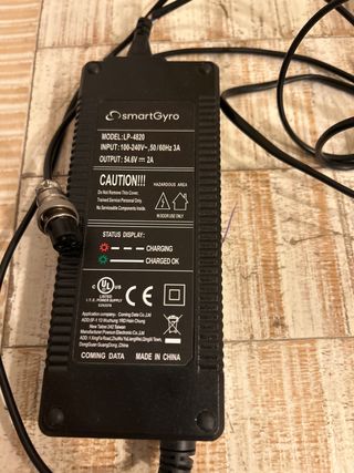Cargador SmartGyro LP-4820 54.6V 2A
