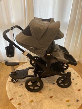 Bugaboo Donkey 3 Gemelar Gris Melange