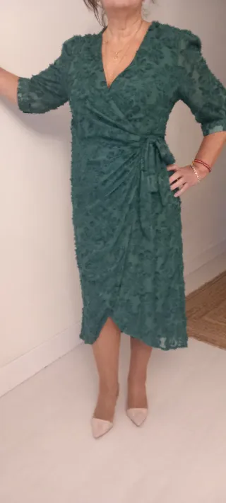 Vestido de ceremonia verde