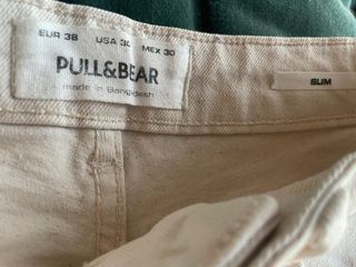 Pantalón corto vaquero beige Pull&Bear T. 38