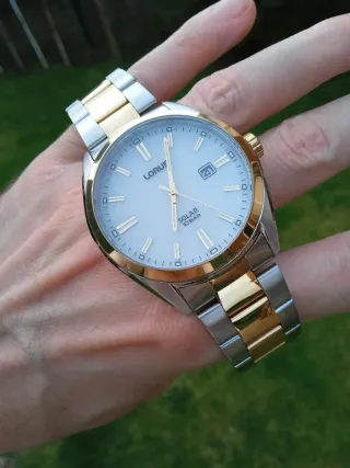 Reloj Lorus/Seiko Solar 100m acero