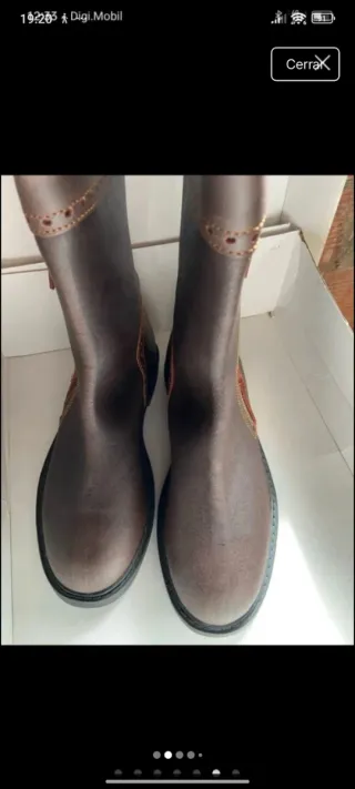 Botas camperas de cuero