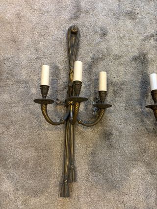 Apliques de pared vintage laton