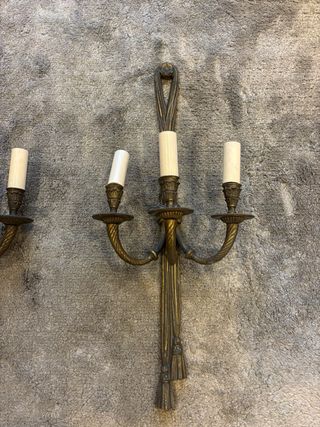 Apliques de pared vintage laton