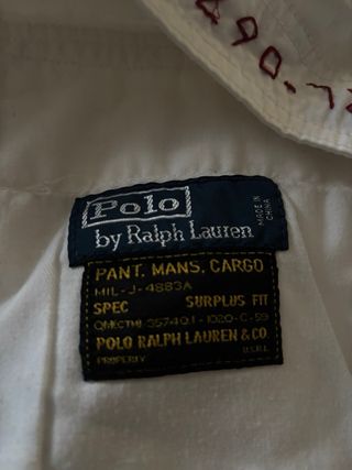 Pantaloncini Cargo Polo Ralph Lauren Bianchi Uomo