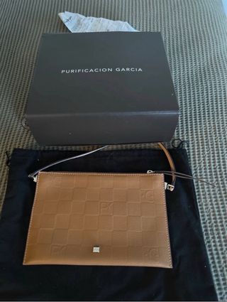 Bolso Piel Purificación García Marrón