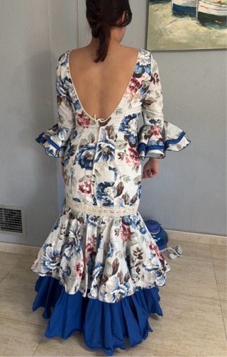 Vestido Flamenca Estampado Flores
