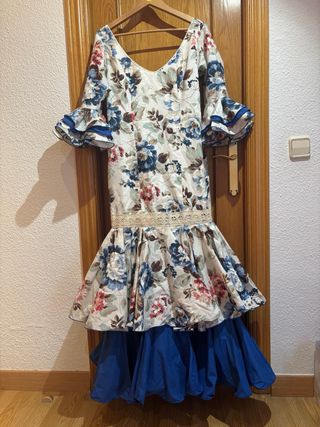 Vestido Flamenca Estampado Flores